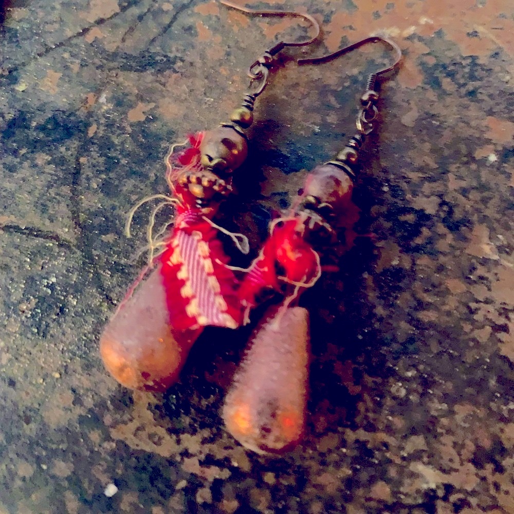 Sparkling Dangle Drop Earrings by Susan A Ray